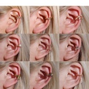 Europische und amerikanische Ohrringe ohne Ohrringe einfache RetroCfrmige Ohrringe personal isierte Bltter Ohrringe Knorpel Ufrmige Ohrringepicture13