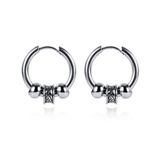 new products hot sale earrings earrings personality stainless steel hip hop unisex earrings wholesale nihaojewelry