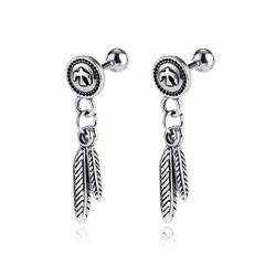 stainless steel leaf earrings wild peace dove earrings wholesale nihaojewelry