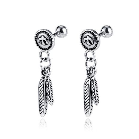 stainless steel leaf earrings wild peace dove earrings wholesale nihaojewelry's discount tags