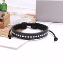 Vente chaude bijoux simple tiss en cuir bracelet punk PU bracelet bijoux en gros nihaojewelrypicture7