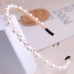 Mode coréenne tout-allumette simple et délicate en désordre perle Mme simple bandeau accessoires pour cheveux bandeau en gros niihaojewelry