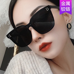 new fashion  simple Korean  trend female big frame plain black frame sunglasses Korean glasses nihaojewelry wholesale