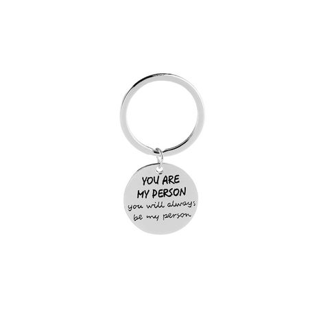 fashion lettering round wild keychain You are my person keychain nihaojewelry wholesale's discount tags