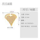 fashion simple  new diamond ring personalized love peach heart open  copper ring  nihaojewelry wholesalepicture11