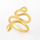 fashion new simple copper snake ring hot selling  creative personality exaggerated snake  ring  nihaojewelry wholesalepicture8