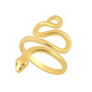 fashion new simple copper snake ring hot selling  creative personality exaggerated snake  ring  nihaojewelry wholesalepicture10