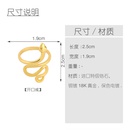fashion new simple copper snake ring hot selling  creative personality exaggerated snake  ring  nihaojewelry wholesalepicture11