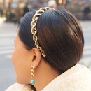 fashion trend new alloy chain interlocking metal headband fashion twist hair accessories wholesale niihaojewelrypicture7