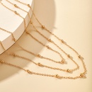 Europische und amerikanische grenz berschreitende neue Produkte Mode mehr schicht ige runde Perlen Halskette Halskette hand gefertigte mehr schicht ige Anhnger Halskette Perlen kette Frauenpicture11
