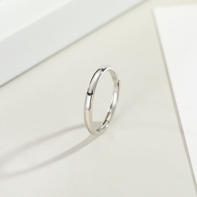 Moda coreana luna nueva estrella pareja anillo boca viva estilo minimalista super fuego hombres y mujeres anillo regalo al por mayor niihaojewelry
