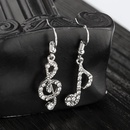 fashion new  diamondshaped musical notes temperament asymmetric earrings ladies personality wild music symbol earrings wholesale nihaojewelrypicture12