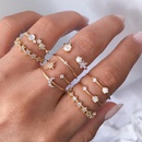 star crescent ring 9 piece set creative retro simple alloy joint ring wholesale niihaojewelrypicture11