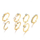 star crescent ring 9 piece set creative retro simple alloy joint ring wholesale niihaojewelrypicture13