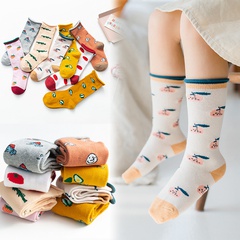 Spring Children's Cotton Socks Hemming Boys and Girls Middle Tube Socks wholesale nihaojewelry