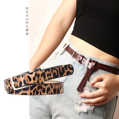 New ladies belt animal pattern fashion wild decoration belt fine clothing jeans wholesale nihaojewelry's discount tags