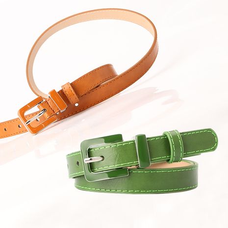 new women's belt creative oil drop alloy buckle dress decorative belt with baby pants wholesale nihaojewelry's discount tags