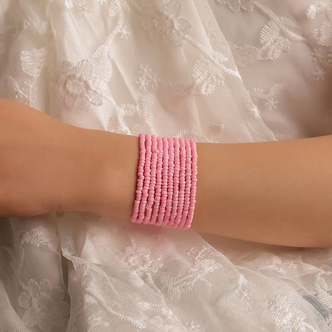 vente chaude bijoux Boho perlé à la main multicolore dames bracelet mode multicouche large en gros nihaojewelry's discount tags