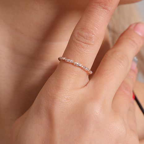 Nouveau créatif best-seller bijoux entrelacés starlight anneau twist flash diamant bague bijoux en gros nihaojewelry's discount tags