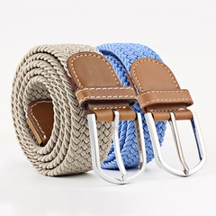 Monochrome series canvas belt unisex elastic belt four seasons pants belt wholesale nihaojewelry