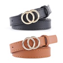 new ladies thin belt fashion casual decoration jeans belt double round buckle wholesale nihaojewelrypicture21