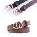 new ladies thin belt fashion casual decoration jeans belt double round buckle wholesale nihaojewelrypicture25