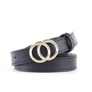 new ladies thin belt fashion casual decoration jeans belt double round buckle wholesale nihaojewelrypicture22