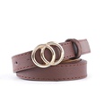 new ladies thin belt fashion casual decoration jeans belt double round buckle wholesale nihaojewelrypicture27