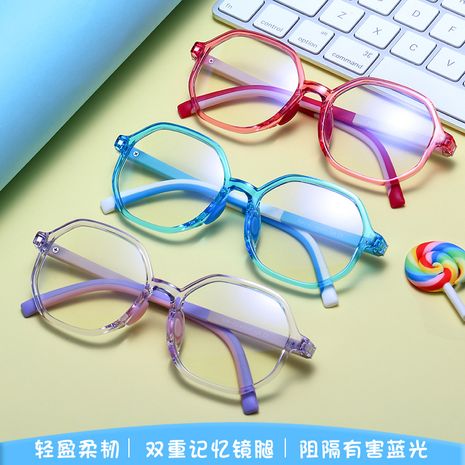 New Children's Anti-Blu-ray Glasses Classic Polygon Computer Glasses Online wholesale nihaojewelry's discount tags