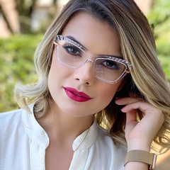 nouvelles lunettes anti-bleues dames jambes de printemps lunettes d'ordinateur miroir plat peuvent être équipées de myopie en gros nihaojewelry