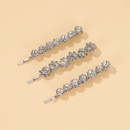 Korean new sweet metal crystal hair clip creative flower clip  wholesale nihaojewelrypicture12
