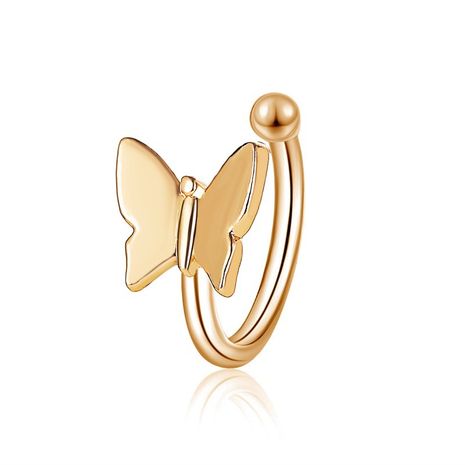 new ear clip small butterfly ear clip earrings U-shaped pierced earrings ear buckle ear jewelry wholesale nihaojewelry's discount tags