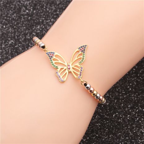 tendencia de la joyería nuevos productos micro-set zircon mariposa ajustable señoras pulsera venta al por mayor nihaojewelry's discount tags