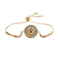 fashion jewelry copper micro-set zirconium ring adjustable bracelet wholesale nihaojewelry