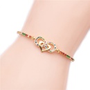 hot sale micro inlaid zircon color infinity heartshaped adjustable bracelet wholesale nihaojewelrypicture10