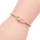 hot sale micro inlaid zircon color infinity heartshaped adjustable bracelet wholesale nihaojewelrypicture13