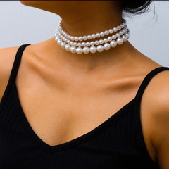 bijoux de mode boho style multicouche collier chaîne de cou populaire collier de perles en gros nihaojewelry