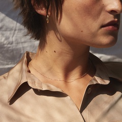 EManco Europäische und amerikanische grenz überschreitende Accessoires Damen Roségold Halskette einfache Edelstahl Kette Halskette Halskette