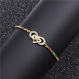 hot sale micro inlaid zircon color infinity heartshaped adjustable bracelet wholesale nihaojewelrypicture16