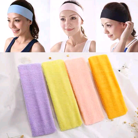 Korean fashion elasticated plush hair bandana hair accessories sports yoga caps hair accessories wholesale nihaojewelry's discount tags