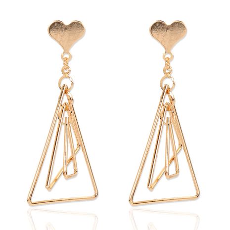 retro style alloy love gold geometric earrings fashion earrings wholesale nihaojewelry's discount tags