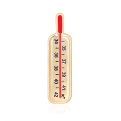 Venta caliente creativo dibujos animados termómetro médico aleación gota aceite ramillete accesorios venta al por mayor nihaojewelry
