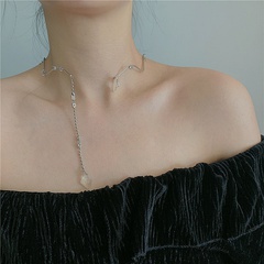 choker metal crystal diamond wave shape collar style necklace wholesale nihaojewelry