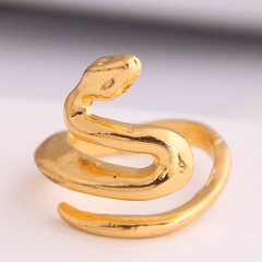 fashion new  metal simple auspicious snake personality open ring wholesale