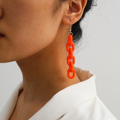 creative jewelry fashion simple acrylic buckle earrings wholesale nihaojewelry