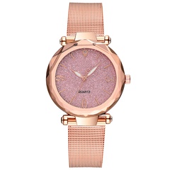 Fashion Angular Mirror Watch Diamond Glitter Quartz Mesh Belt women's Watch wholesale nihaojewelry