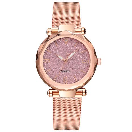 Reloj de espejo angular de moda Diamond Glitter Quartz Mesh Belt reloj de mujer al por mayor nihaojewelry's discount tags