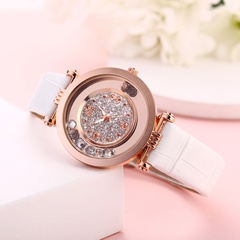 Fashionable Shiny Flowing Ball Quartz Belt Watch Slub Belt Women's Glitter Watch wholesale nihaojewelry