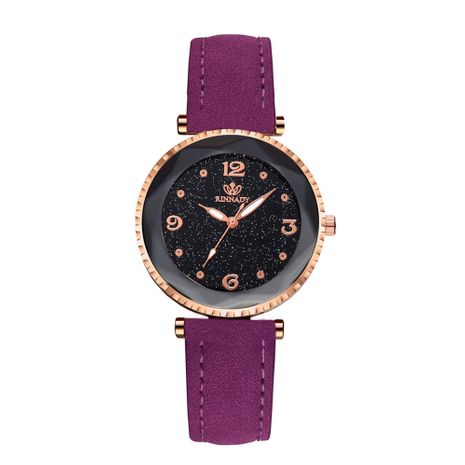 Nuevas señoras coreanas reloj tendencia de la moda correa de reloj de cuarzo cielo estrellado reloj al por mayor nihaojewelry's discount tags