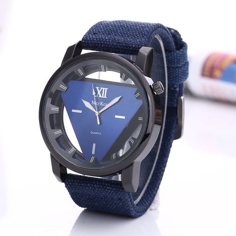 fashion hollow glass watch transparent hollow glass inverted triangle ladies  watch nihaojewelry wholesale's discount tags
